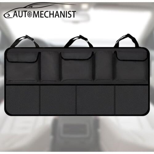 Hight Capacity Car BackSeat Storage Bag Oxford Cloth Auto Trunk Storage Organizer Adjustable Seat Back Organizers Accessories