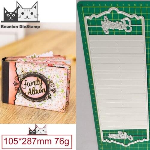Cut Die Large Album Page Paste Book Metal Cutting Dies Scrapbooking Steel Craft Die Cut Embossing Paper Cards Stencils