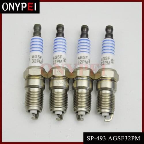 4-6pcs/lot SP-493 AGSF32PM Platinum Spark Plug For Ford Lincoln Cadillac Panoz Isuzu Mazda Mercury 4.6 5.4 L V8 SP 493
