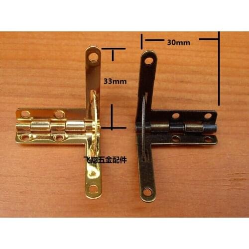50pcs/lot Factory direct Hinge Support Wooden box hinge Iron sheet Hinge Wholesale 33*30mm