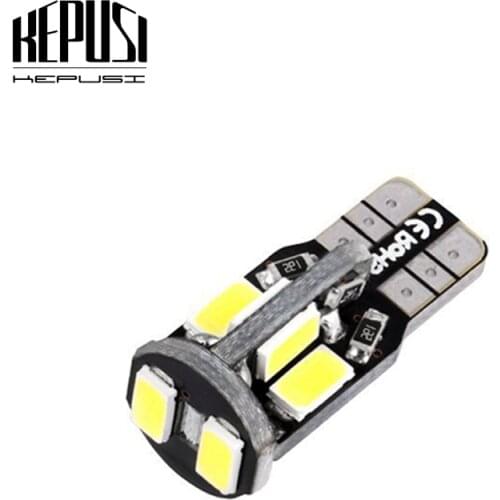 Car W5W T10 LED Light 10-5630 SMD Side Marker Lamps White Warm White Clearance Lights Bulb Instrument Panel Lamp DC 12V
