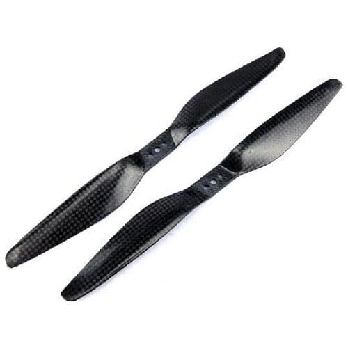 Free Shipping TOMO Series 18x 5.5 inch 3K Carbon High Efficiency Propeller Set (one CW, one CCW) for Quadcopter/Multicopter