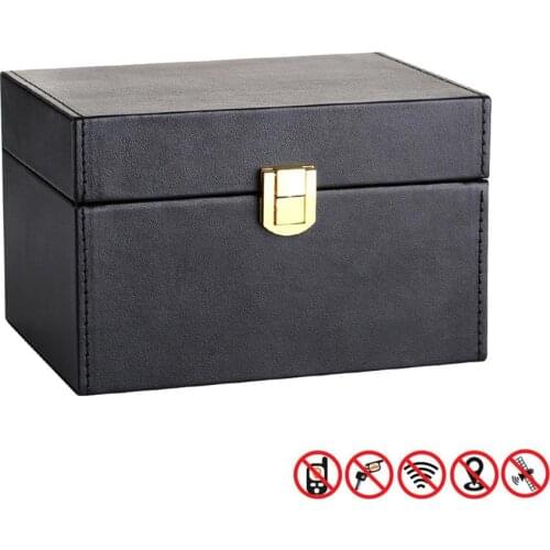 Keyless Car Key Signal Blocker Box Anti Theft Safety Boxes Radiation-proof Mobile Phone Box Bank Card Anti-theft Box