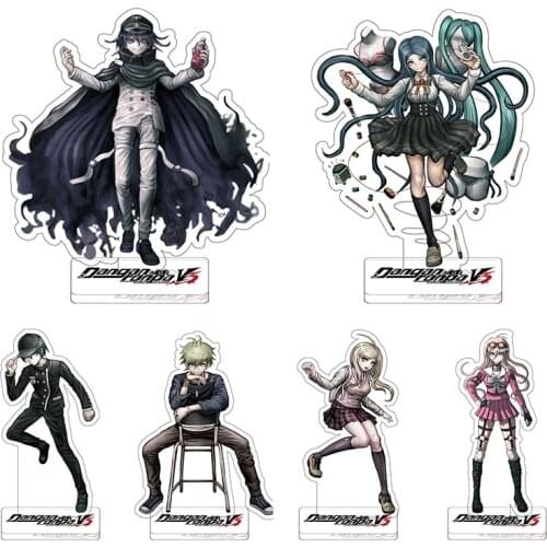 Dangan Ronpa Danganronpa V3 Acrylic Stand Model Plate Desktop Decor Black & White Bear Kokichi Oma Cosplay Standing Plate Holder