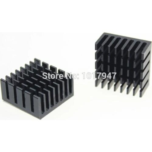 5 Pieces LOT IC Chipset 20mm x 20mm x 10mm Chip Radiator Aluminum Heatsink Black