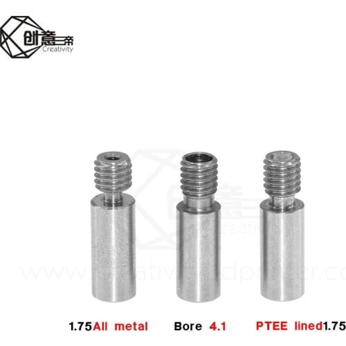 3D Printer Parts Chimera extruder Heat break V6 dual hotend J-head throat length 22mm 1.75mm 3 mm filament Reprap