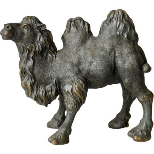 Wildlife Animal Sculpture Camel Statue Superior Bronze Brass Hot Castin Detailed Art Home Decor