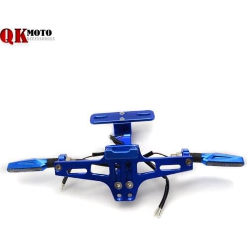 For YAMAHA MT07 FZ07 MT 07 MT09 MT 09 MT-09 R1 R6 R3 Fender Eliminator Registration Plate Bracket License Plate Holder led Light