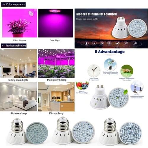 E27 LED Grow Lamp Plant Light Full Growing Lights Led Light For Plants Growth Phyto Lamp