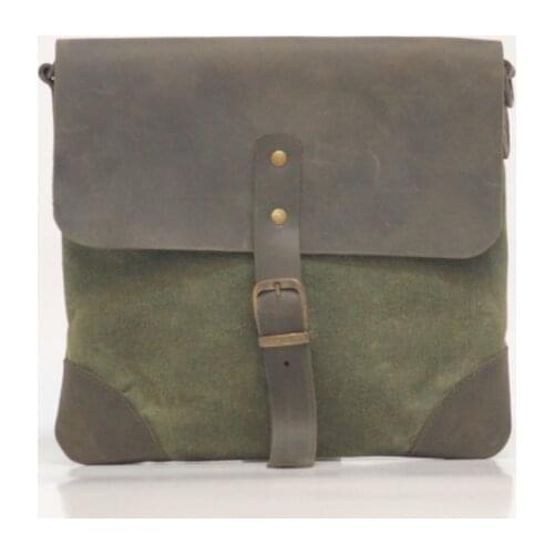 Leather Works-Crazy Leather Postman Bag- Real Leather and Hand Made