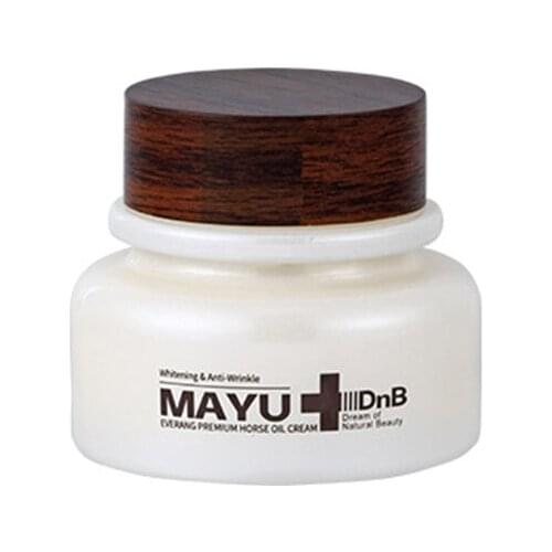 Facial Cream - Mayu Premium Horse Oil Cream DnB Whitening Moisturizing Nutrition Skin Trouble Face Care Skin Care Korea Cosmetic