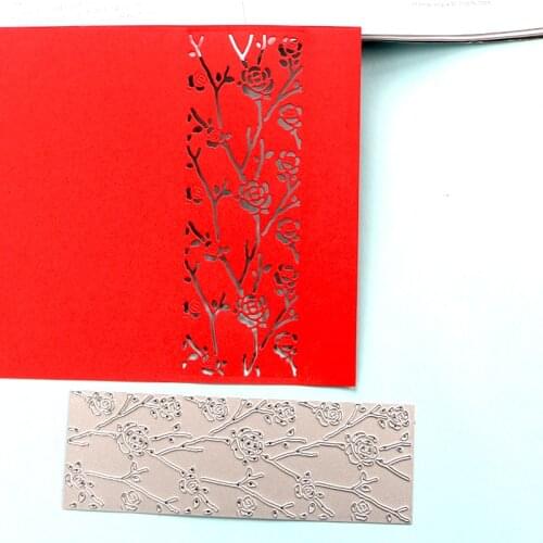 DUOFEN METAL CUTTING DIES rose cutout border stencil DIY Scrapbook Paper Album 2020 new