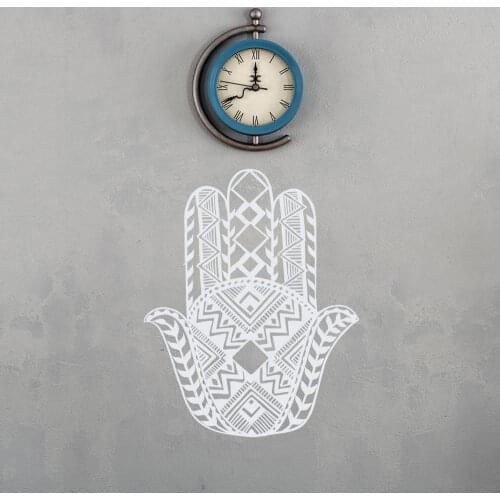 Hands Wall Decal Hamsa Amulets Vinyl Wall Sticker New Design Pattern Home Decor Fatima Hand Wall Art Mural Hamsa Stickers AY1101