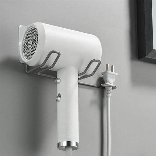 Hairdryer Rack Wall Mounted Air Blower Holder Foldable Stainless Steel Bathroom Storage Shelf Organizer New Arrivals