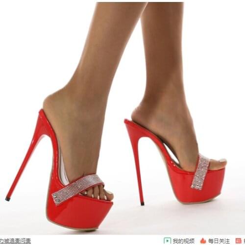 2022 Rhinestones sexy and simple high-heeled sandals with stiletto heels for nightclub stage banquet shoes