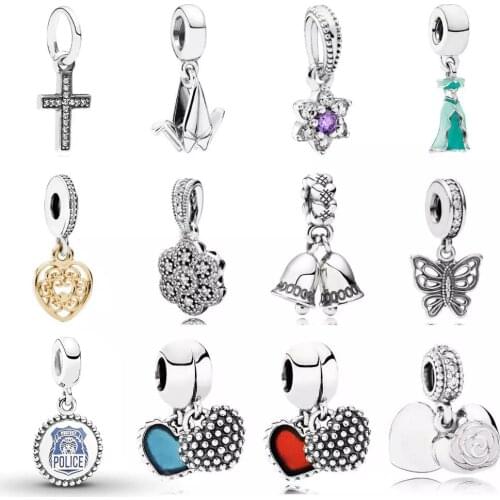 PDD DZ 5 925 Sterling Silver Spring New Charm Pendant with DIY Bracelet Necklace Jewelry Gift Carving Suitable for Women