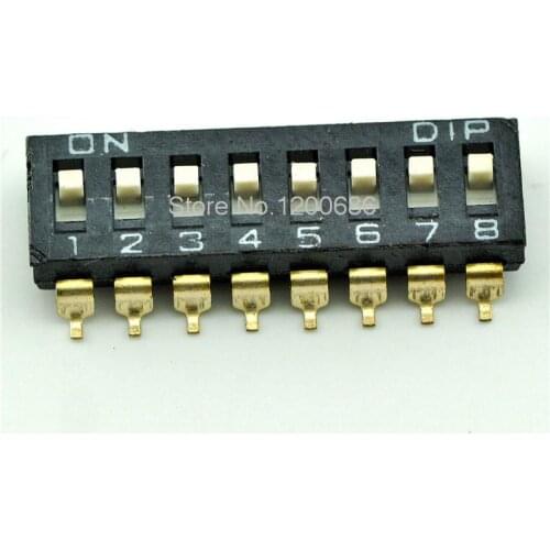 DIP switch 8 DIP switch code 2.54mm gold-plated switch
