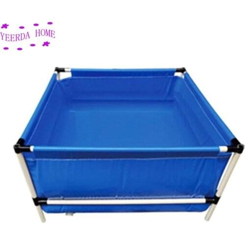 Home Garden Raised Koi Fish Pond Diy with strong frame Indoor Small Plastic Goldfish Pond Supplies