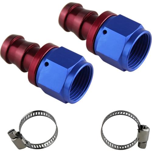 AN12 Straight Push On Lock Socketless Oil Fuel Line Hose End Fitting Adapter