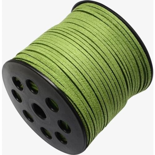 90m/roll 3.0x1.4mm Faux Suede Cord for Jewelry Making DIY Bracelet Necklace Jewelry Thread & Cord