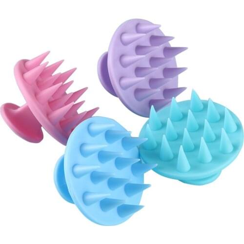 Silicone Shower Hair Washing Brush Shampoo Comb Body Head Scalp Massage Tool Shower Brush Bath Spa Anti-Dandruff Shampoo Comb