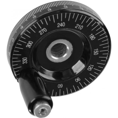 1Pcs 10mm*63mm Solid Bakelite Spoked Hand Wheel Revolving Milling Handle Scale Handwheel For CNC Milling Machine Lathe Grinder