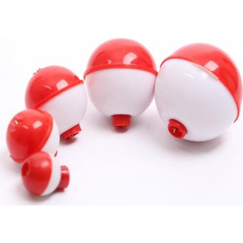 10pcs Fishing Floats Drift Balls Plastic Sea Fishing Floats 18-46mm Fishing Bobbers Ultra-buoyant for Fresh or Salt Water