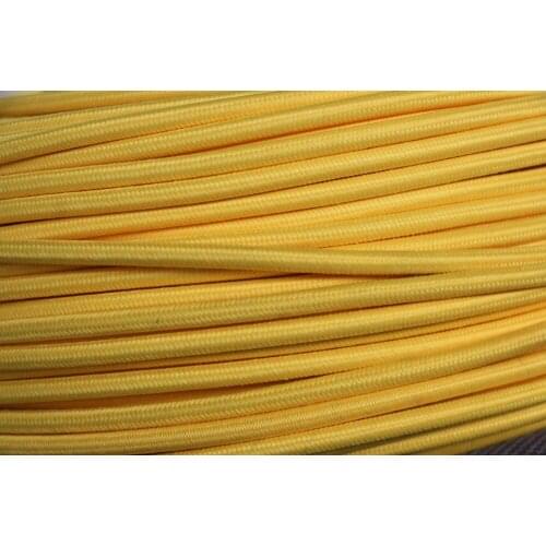 100 meter Yellow Color 2 core 0.75mm2 Textile Electrical Wire Color Braided Wire Fabric Covered Electrical Power Cord Wire Cable