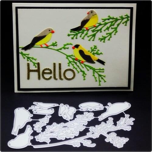 1732 Birds Die Cuts Scrapbook Metal Cutting Dies For Scrapbooking Stencils DIY Album Cards Decoration Embossing Folder Die Cuts