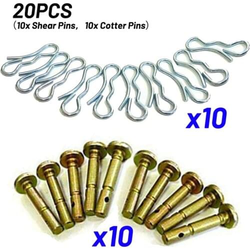 20PCS Shear Pins & Cotters Replacement Kit For Cub Cadet MTD Craftsman SnowBlowers 738-04124A 714-04040 Repair Tool parts