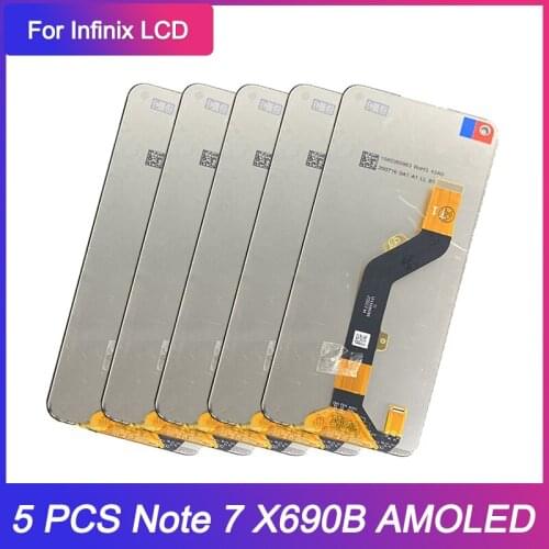 5 Piece New Original For Infinix Note 7 X690 LCD Display Touch Screen Digitizer Assembly note7 LCD Repair Replacement