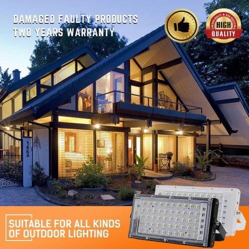 50W RGB Outdoor Light Waterproof For Garden Home Decoration Spotlight Plug in AC220V LED Flood Light