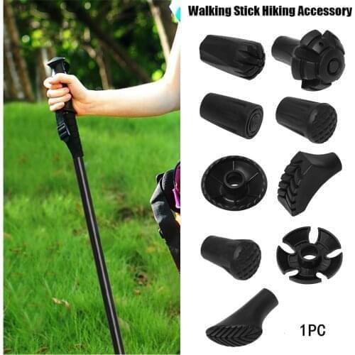 9 Styles Walking Sticks Tips Pole Replacement Tips Hiking Alpenstock Accessories Adjustable Walking Stick Head Protectors