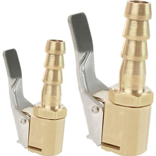 1pcs Car Air Brass 8/6mm Tyre Wheel Pump Accessories Quick Conversion Head Clip Nozzle Adapter For Compressor