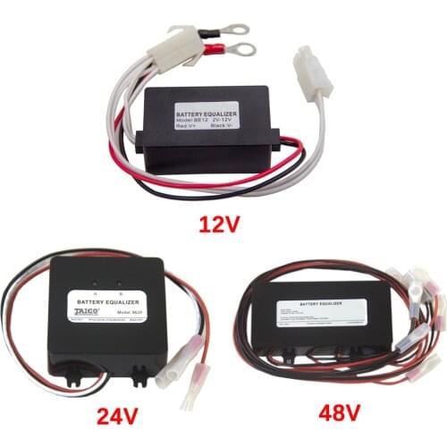 24V 36V 48V Battery Equalizer Battery Balancer Charger Controller for Lead Acid Battery Bank System Black