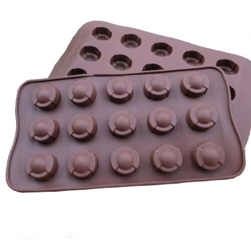 Free shipping 15 straw hat chocolate mold cooking tools Silicone Mould baking Fondant Sugar Craft DIY Cake candy DIY
