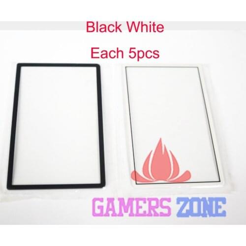 10pcs Black White Top Screen Frame Surround Protector Cover For New 3DS