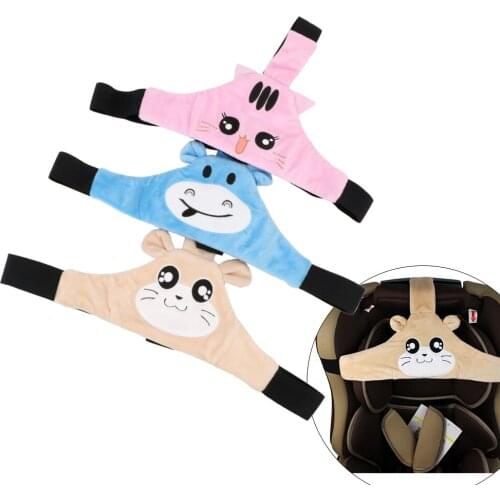 Baby Car Safety Seat Adjustable Car Seat Sleep Nap Head Fixing Band Baby Sroller Holder Belt Interior Accessories Sleep Support