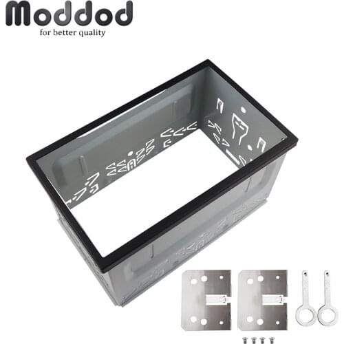 Double 2 Din Radio Fascia for VW Series Jetta Chico Golf Bora/Polo/MK3/MK4 Frame Stereo Panel Dash Kit Head Unit Stereo Bezel