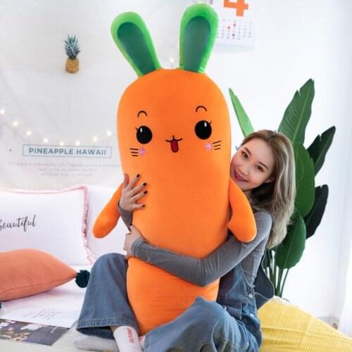 Hot sellers with rabbit carrot plush seat cushions, cushions, sleeping pillows, birthday gifts for girls, dolls