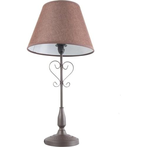 Classic Simple Fabric Round Table Lamp For Bedroom Hotel abajur para quarto bedside lamp
