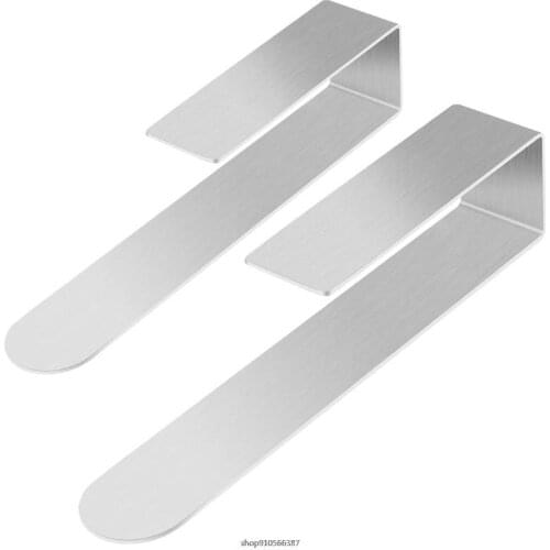 Wall-Mounted Stainless Steel Towel Rack Holder with Hook Self Adhesive Hanging Shelf Rail Bathroom Washcloth Hanger 21wholesales