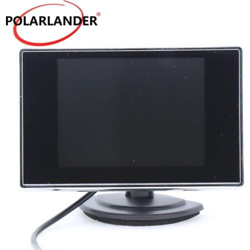 New supports rearview camera reverse priority two channels AV Input 3.5 inch car monitor color TFT LCD Monitor display