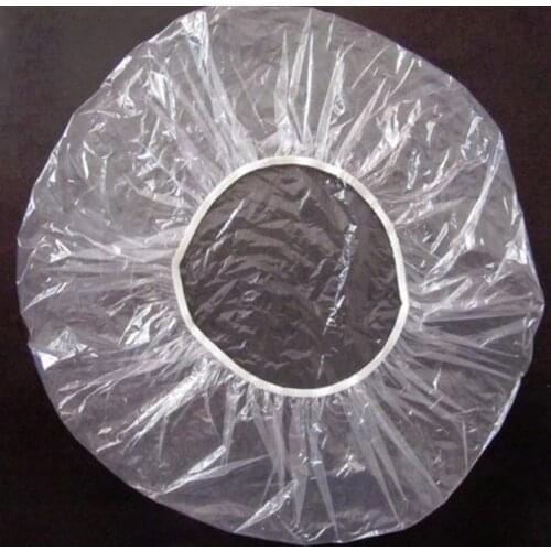 20 pcs/pack Disposable Hat Hotel One-Off Elastic Shower Bathing Cap Clear Hair Salon Waterproof Show Hats Bathroom Accessories