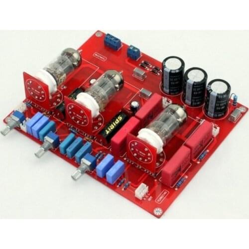 HIFI Amplifier Board 6N1 Preamplifier Board 6N1 Tube Preamplifier Board 139*170MM