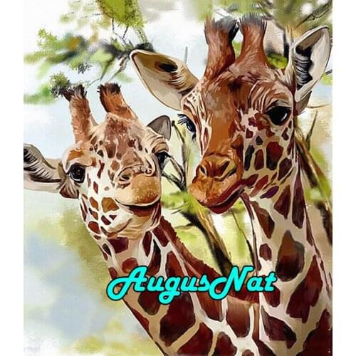 Full diamond painting giraffes dimond embroidery animals diamant rhinestone picture dots oil painting by number canvas painting
