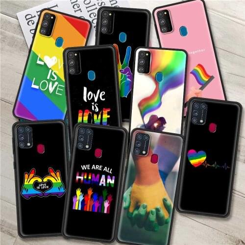 Gay Lesbian LGBT Rainbow Phone case For samsung Galaxy M51 M41 M31 Prime M30 S M21 M11 M01 Caso Tpu Fundas coque soft Bumper