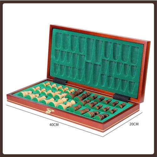 Luxury Chess Top Knight Magnet Medieval Mini Family Export Good Quality Hot Stamping Crafts Chess Solid Wood Jeux Board Game