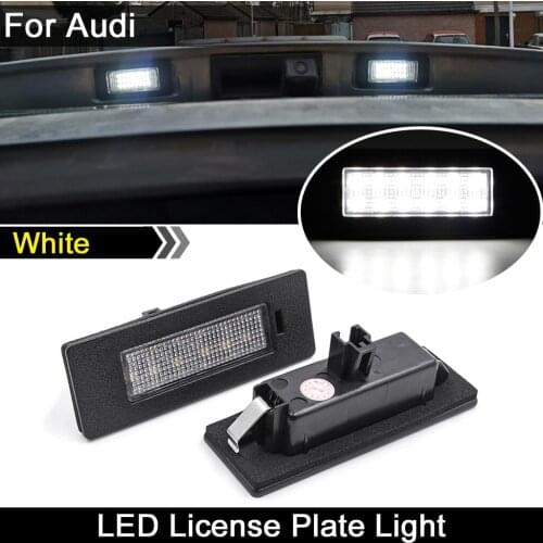 Led License Plate Lights For Audi A5 S5 Q5 Q2 2016 2017 2018 2019 Auto Tail Lamps