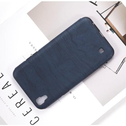 Wood grain PU Leather Phone Case For LG X Power Soft Silicone Case For LG X Power Protective Back Shell